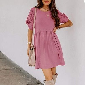 NWOT Pink Swing Dress with pockets